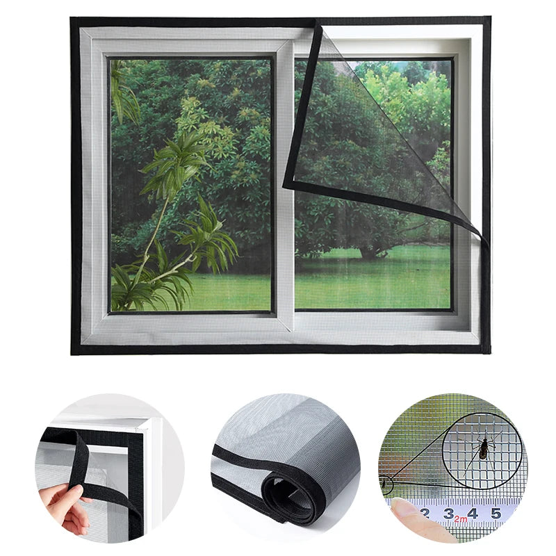 Anpassbares Mückenschutzgitter für Fenster
