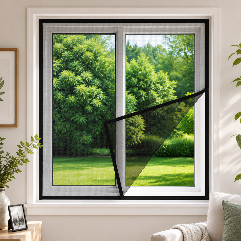 Anpassbares Mückenschutzgitter für Fenster